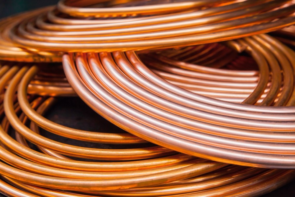Copper tubing coils