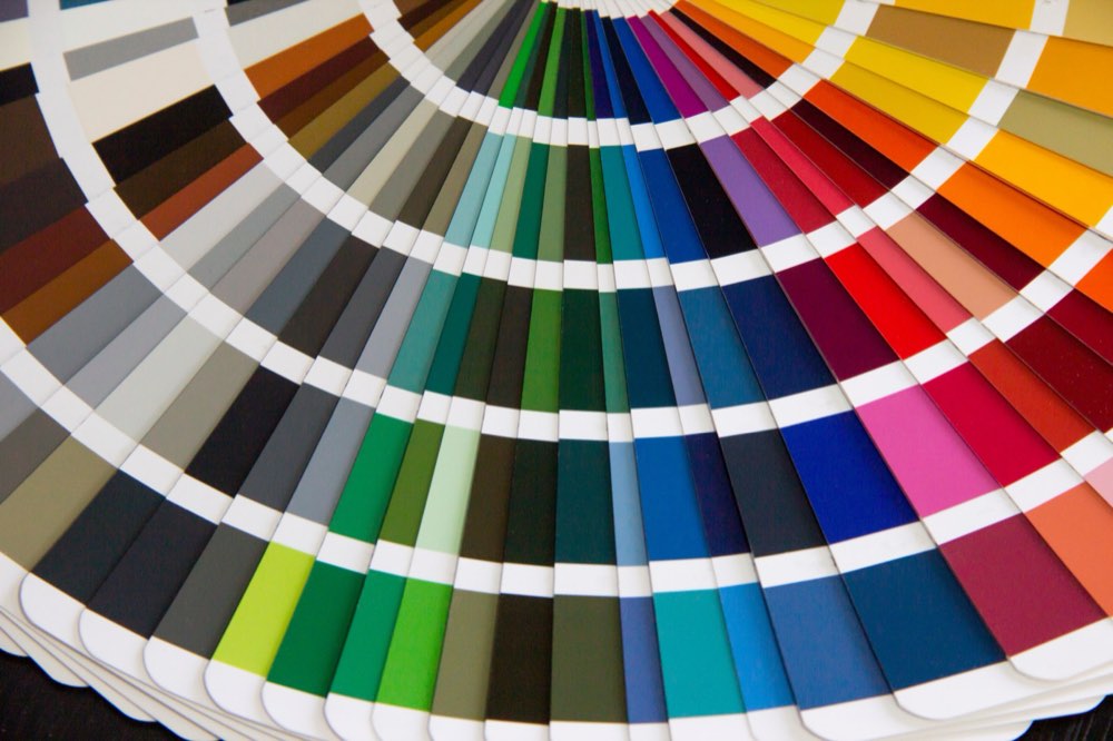 Color swatch fan deck